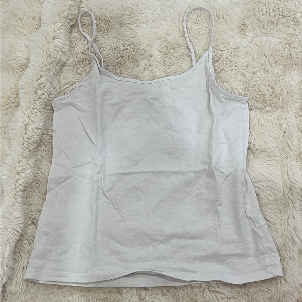 Primark White Tank Top with Spaghetti Straps